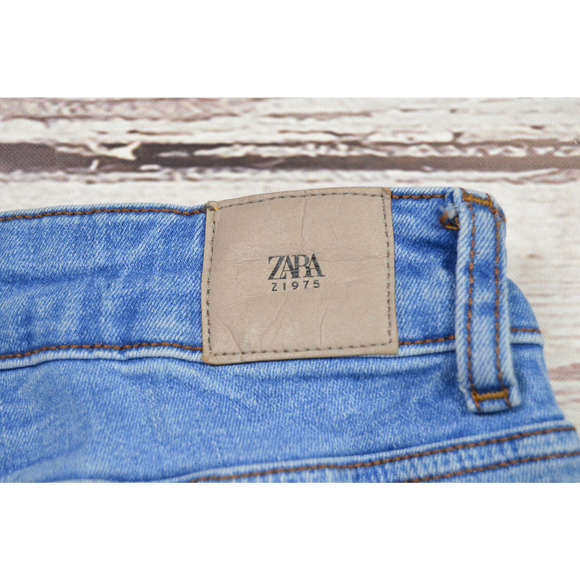 Zara Skinny Blue Jeans Women Juniors Teens Size 4 Pre-Owned - Picture 9 of 12